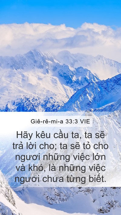Giê-rê-mi-a 33:3 VIE Bible Verse Image