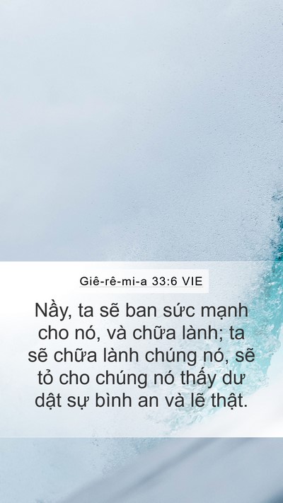 Giê-rê-mi-a 33:6 VIE Bible Verse Image