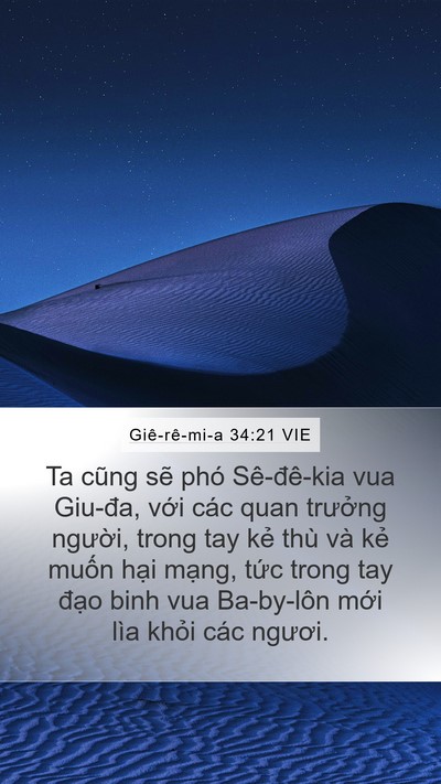 Giê-rê-mi-a 34:21 VIE Bible Verse Image
