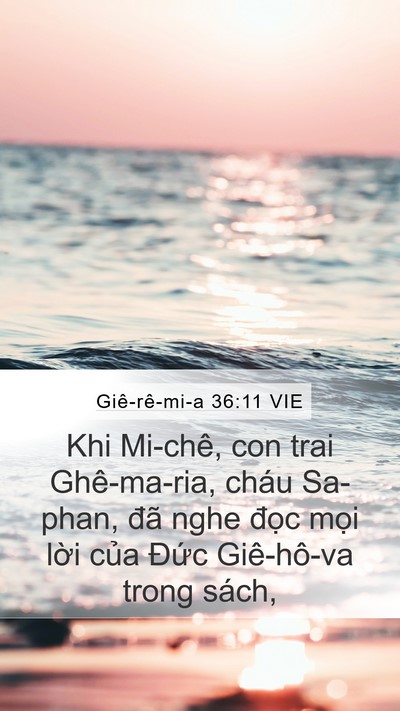 Giê-rê-mi-a 36:11 VIE Bible Verse Image