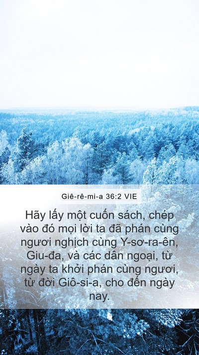 Giê-rê-mi-a 36:2 VIE Bible Verse Image