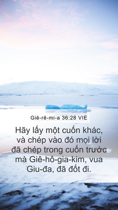 Giê-rê-mi-a 36:28 VIE Bible Verse Image