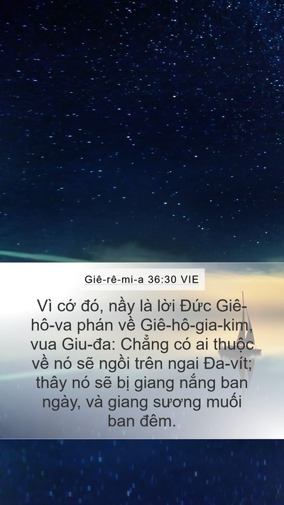 Giê-rê-mi-a 36:30 VIE Bible Verse Image
