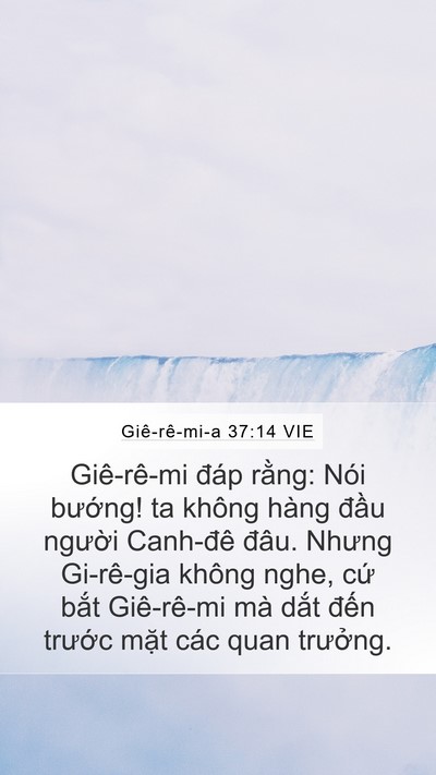 Giê-rê-mi-a 37:14 VIE Bible Verse Image
