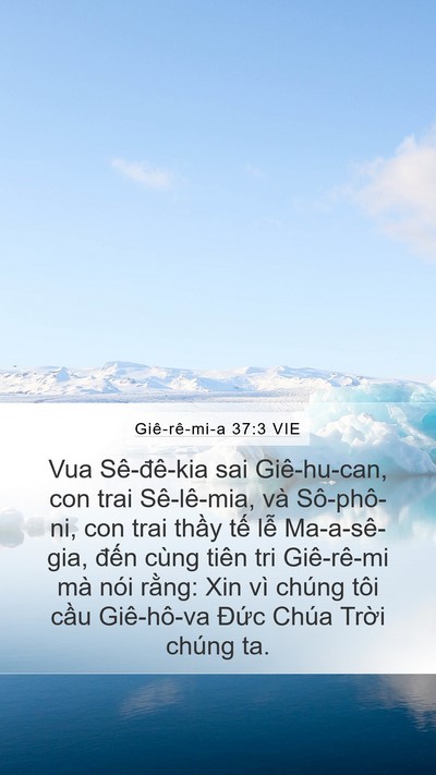 Giê-rê-mi-a 37:3 VIE Bible Verse Image
