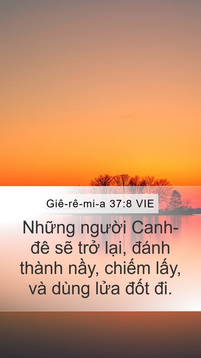 Giê-rê-mi-a 37:8 VIE Bible Verse Image