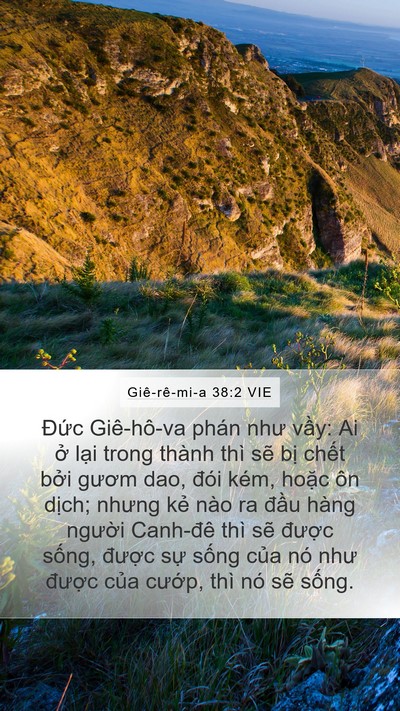 Giê-rê-mi-a 38:2 VIE Bible Verse Image