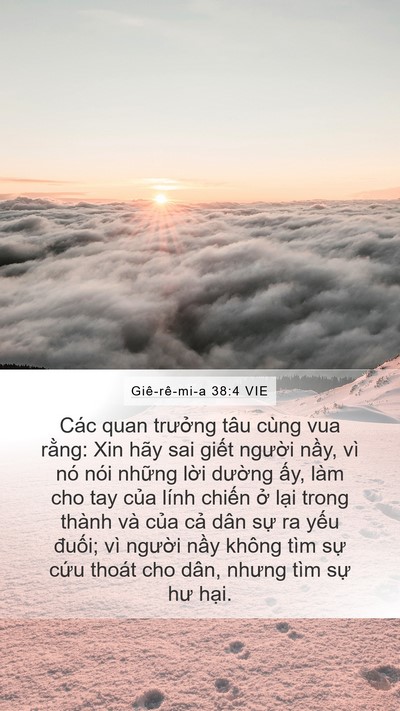 Giê-rê-mi-a 38:4 VIE Bible Verse Image