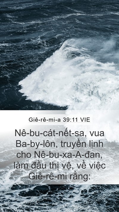 Giê-rê-mi-a 39:11 VIE Bible Verse Image