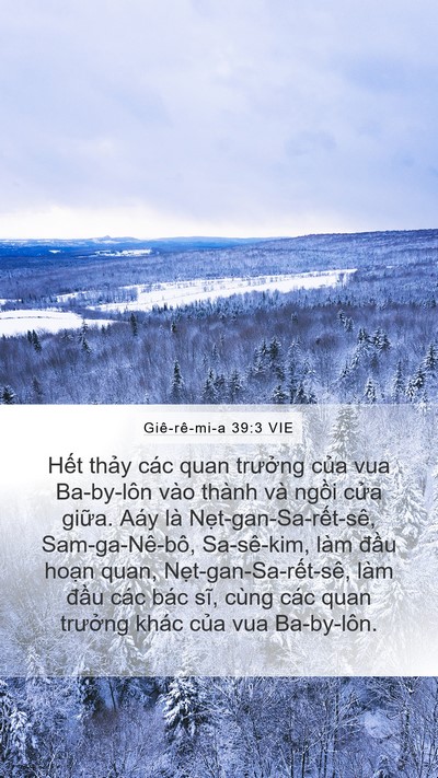Giê-rê-mi-a 39:3 VIE Bible Verse Image