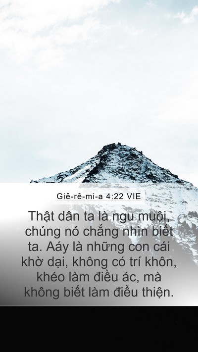 Giê-rê-mi-a 4:22 VIE Bible Verse Image