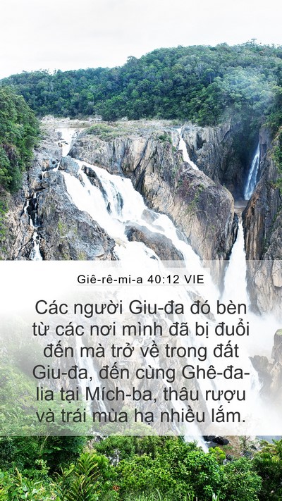 Giê-rê-mi-a 40:12 VIE Bible Verse Image