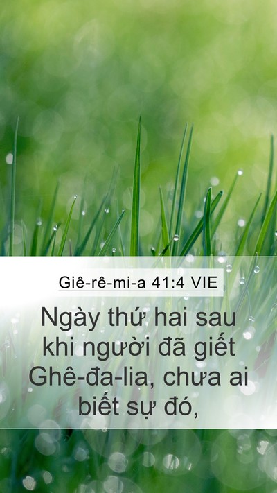 Giê-rê-mi-a 41:4 VIE Mobile Phone Wallpaper - Ngày thứ hai sau khi người đã giết - Mobile Bible Verse Wallpaper