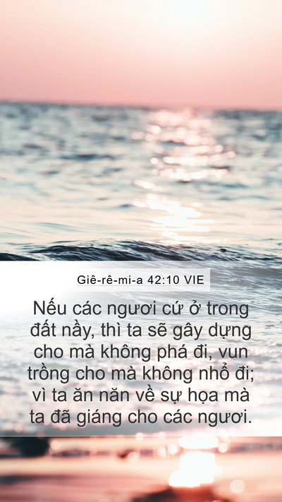 Giê-rê-mi-a 42:10 VIE Bible Verse Image