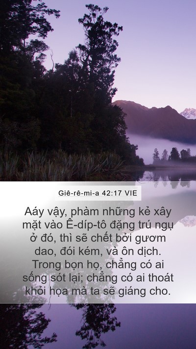 Giê-rê-mi-a 42:17 VIE Bible Verse Image