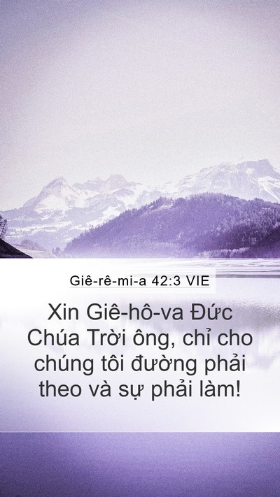 Giê-rê-mi-a 42:3 VIE Bible Verse Image
