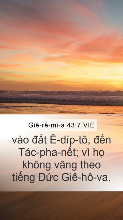Giê-rê-mi-a 43:7 VIE Bible Verse Image