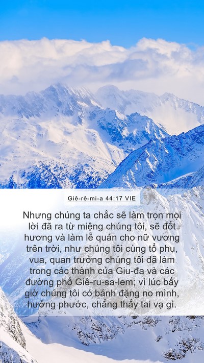Giê-rê-mi-a 44:17 VIE Bible Verse Image