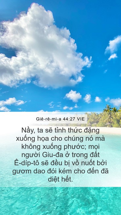 Giê-rê-mi-a 44:27 VIE Bible Verse Image