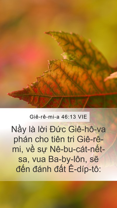 Giê-rê-mi-a 46:13 VIE Bible Verse Image