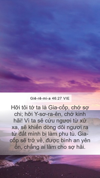 Giê-rê-mi-a 46:27 VIE Bible Verse Image