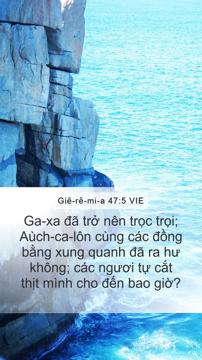 Giê-rê-mi-a 47:5 VIE Bible Verse Image