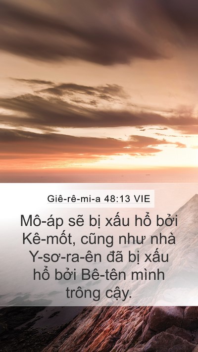 Giê-rê-mi-a 48:13 VIE Bible Verse Image