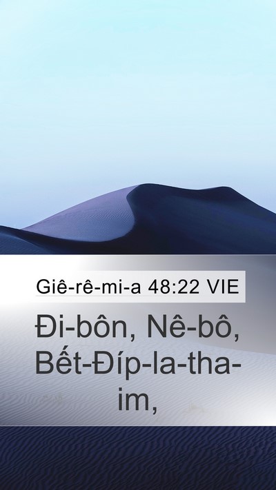 Giê-rê-mi-a 48:22 VIE Bible Verse Image
