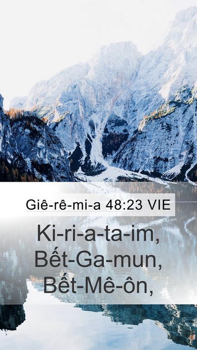 Giê-rê-mi-a 48:23 VIE Bible Verse Image