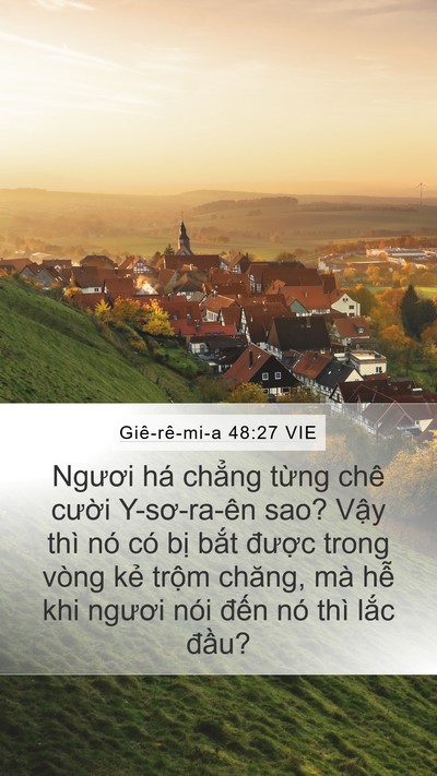 Giê-rê-mi-a 48:27 VIE Bible Verse Image