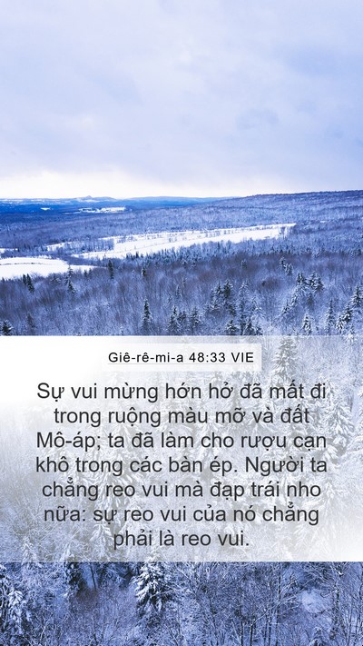 Giê-rê-mi-a 48:33 VIE Bible Verse Image