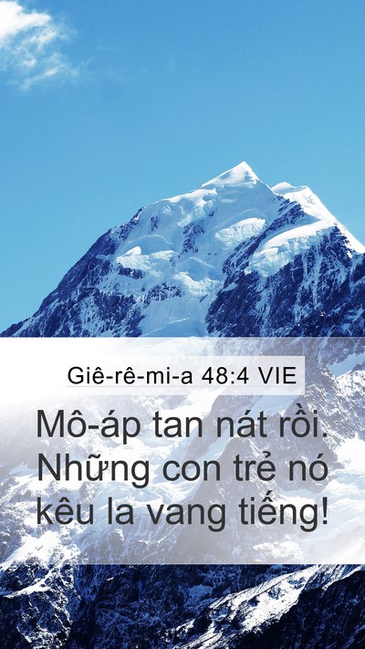 Giê-rê-mi-a 48:4 VIE Bible Verse Image