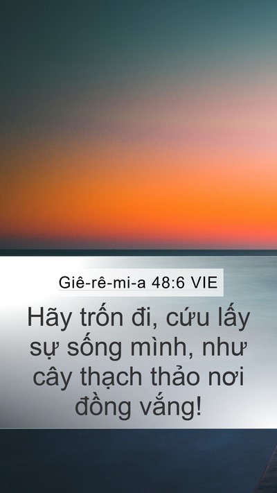 Giê-rê-mi-a 48:6 VIE Bible Verse Image