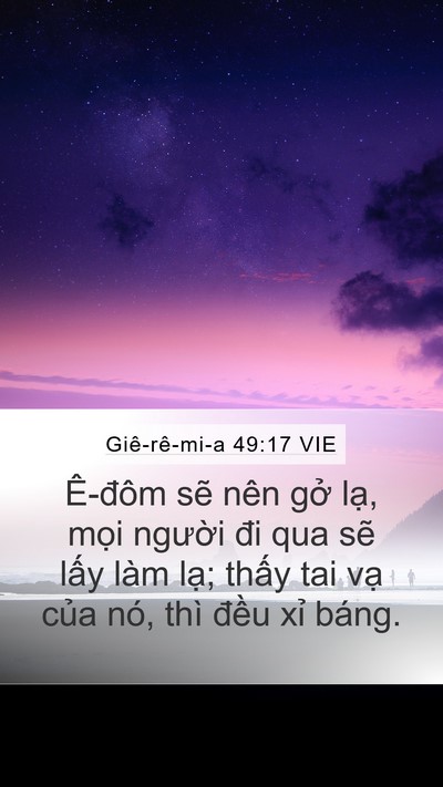 Giê-rê-mi-a 49:17 VIE Bible Verse Image
