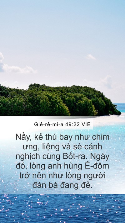 Giê-rê-mi-a 49:22 VIE Bible Verse Image