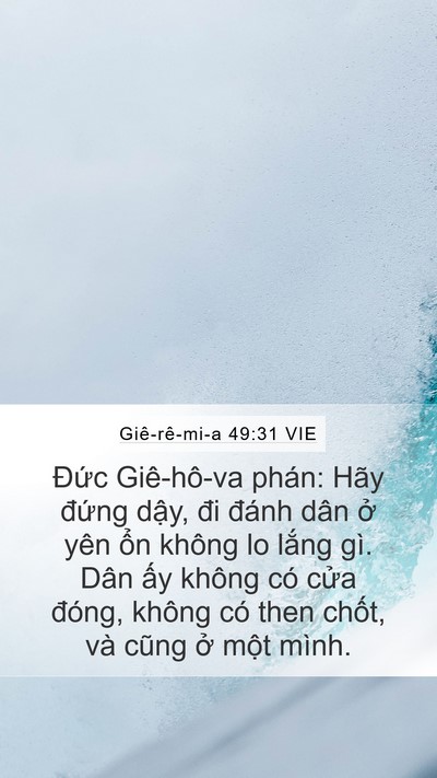 Giê-rê-mi-a 49:31 VIE Bible Verse Image