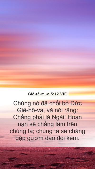Giê-rê-mi-a 5:12 VIE Bible Verse Image