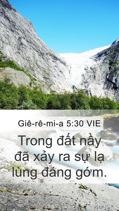 Giê-rê-mi-a 5:30 VIE Bible Verse Image