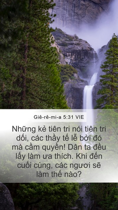 Giê-rê-mi-a 5:31 VIE Bible Verse Image