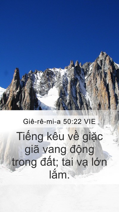 Giê-rê-mi-a 50:22 VIE Bible Verse Image