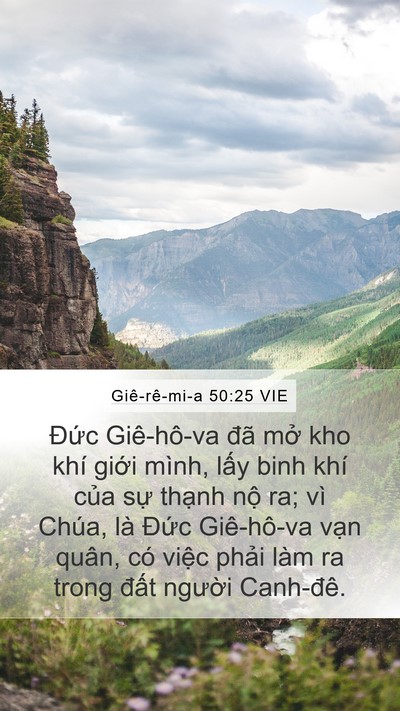 Giê-rê-mi-a 50:25 VIE Bible Verse Image