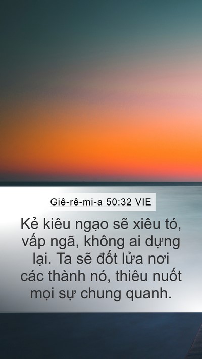Giê-rê-mi-a 50:32 VIE Bible Verse Image