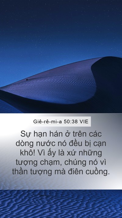 Giê-rê-mi-a 50:38 VIE Bible Verse Image