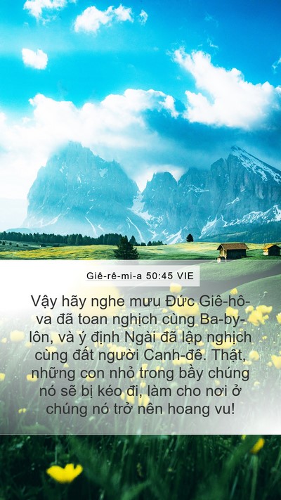 Giê-rê-mi-a 50:45 VIE Bible Verse Image