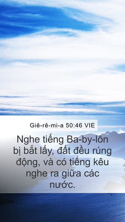 Giê-rê-mi-a 50:46 VIE Bible Verse Image