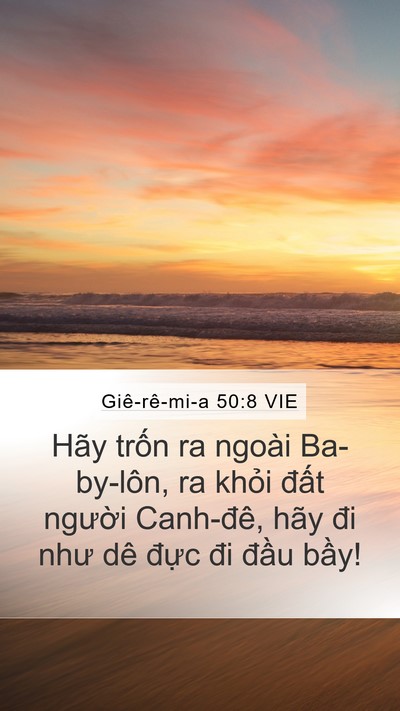 Giê-rê-mi-a 50:8 VIE Bible Verse Image