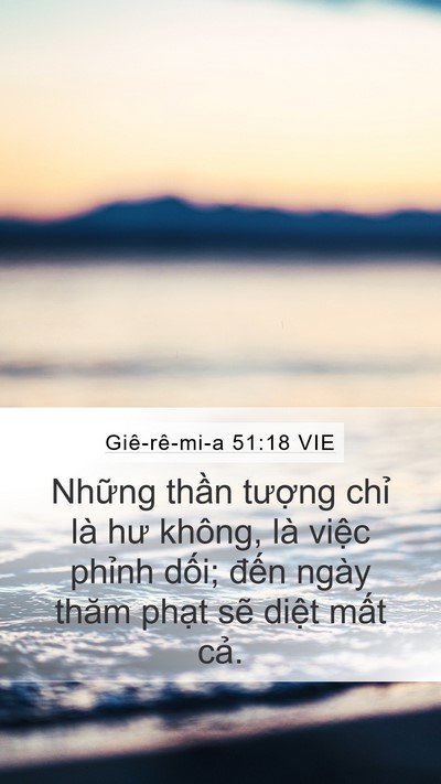 Giê-rê-mi-a 51:18 VIE Bible Verse Image