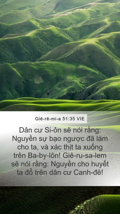 Giê-rê-mi-a 51:35 VIE Bible Verse Image