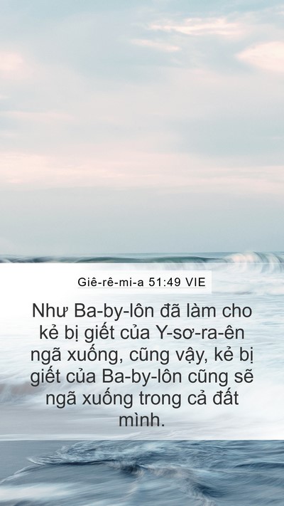 Giê-rê-mi-a 51:49 VIE Bible Verse Image