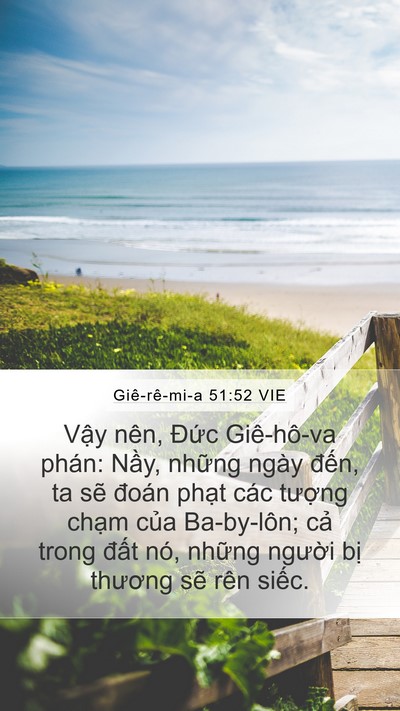 Giê-rê-mi-a 51:52 VIE Bible Verse Image